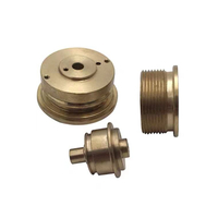 CNC lathe parts CNC brass tube threaded pipe parts Machine Part